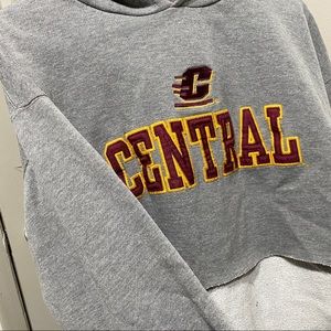 Cropped sports hoodie